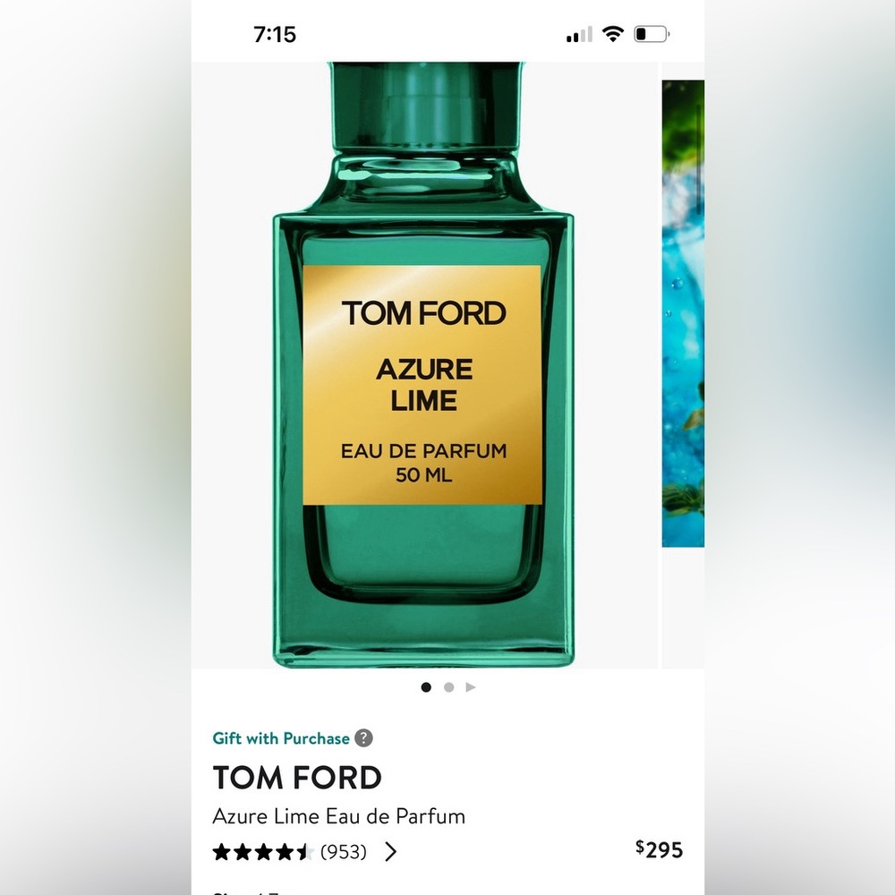 Tom ford azure lime perfume